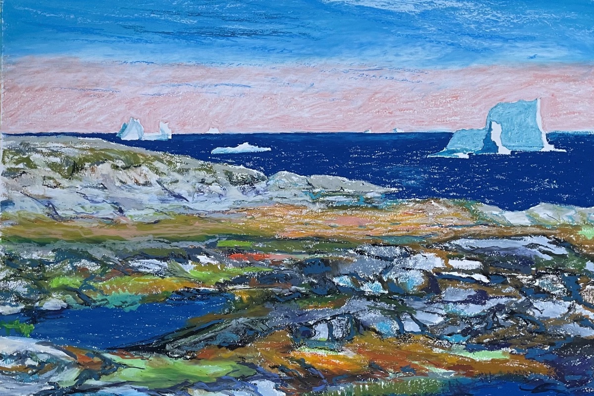 Anna Grethe Aaen Det Blåeste Hav 45x65 Cm 289