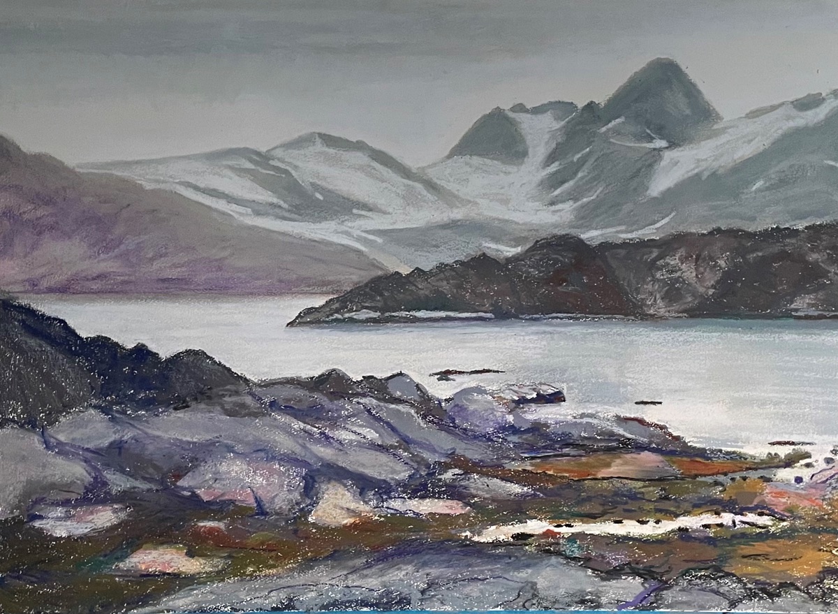 Anna Grethe Aaen Grønland I Gråt 53x73 Cm 282